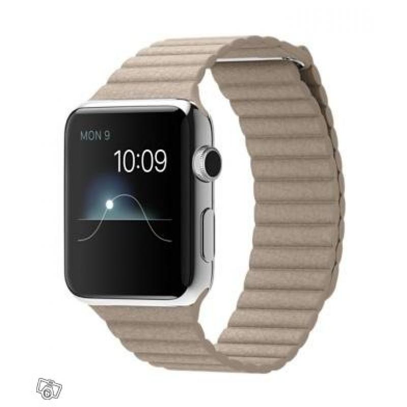 Apple watch 42mm with stone leather loop