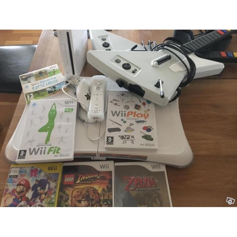 Nintendo Wii + tillbehör SÄNKT PRIS